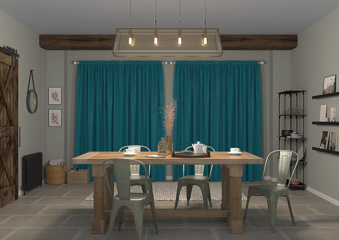 Maurice, Teal - Made to Measure Curtains - Image 7